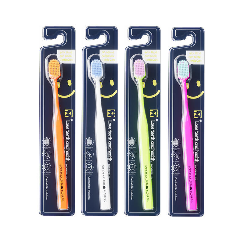 Classic Design Soft Bristle Adult Manual Toothbrushes Custom Toothbrushes Manufacturer with logo