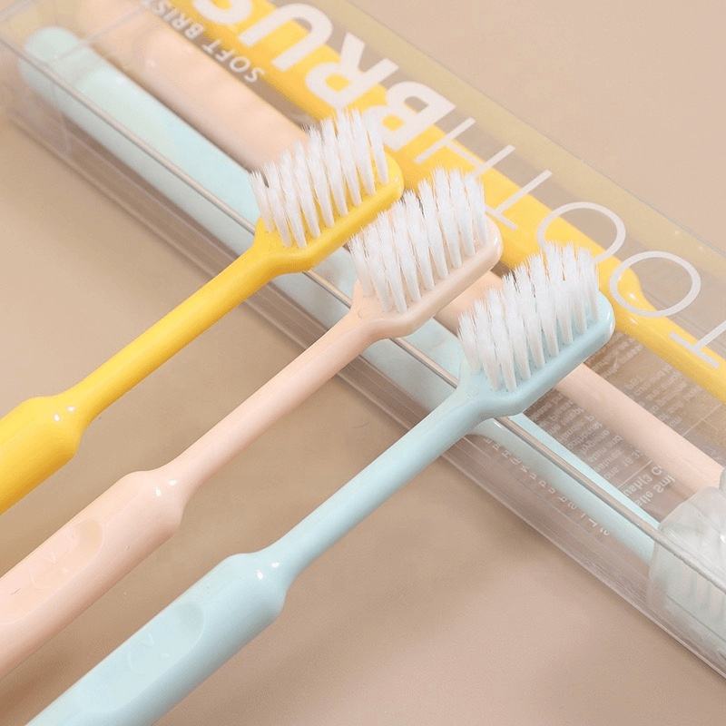 Premium Adult Slim Toothbrush with Soft Bristles Wide Head and PP Handle Single Pack and Wholesale Options for Household Use