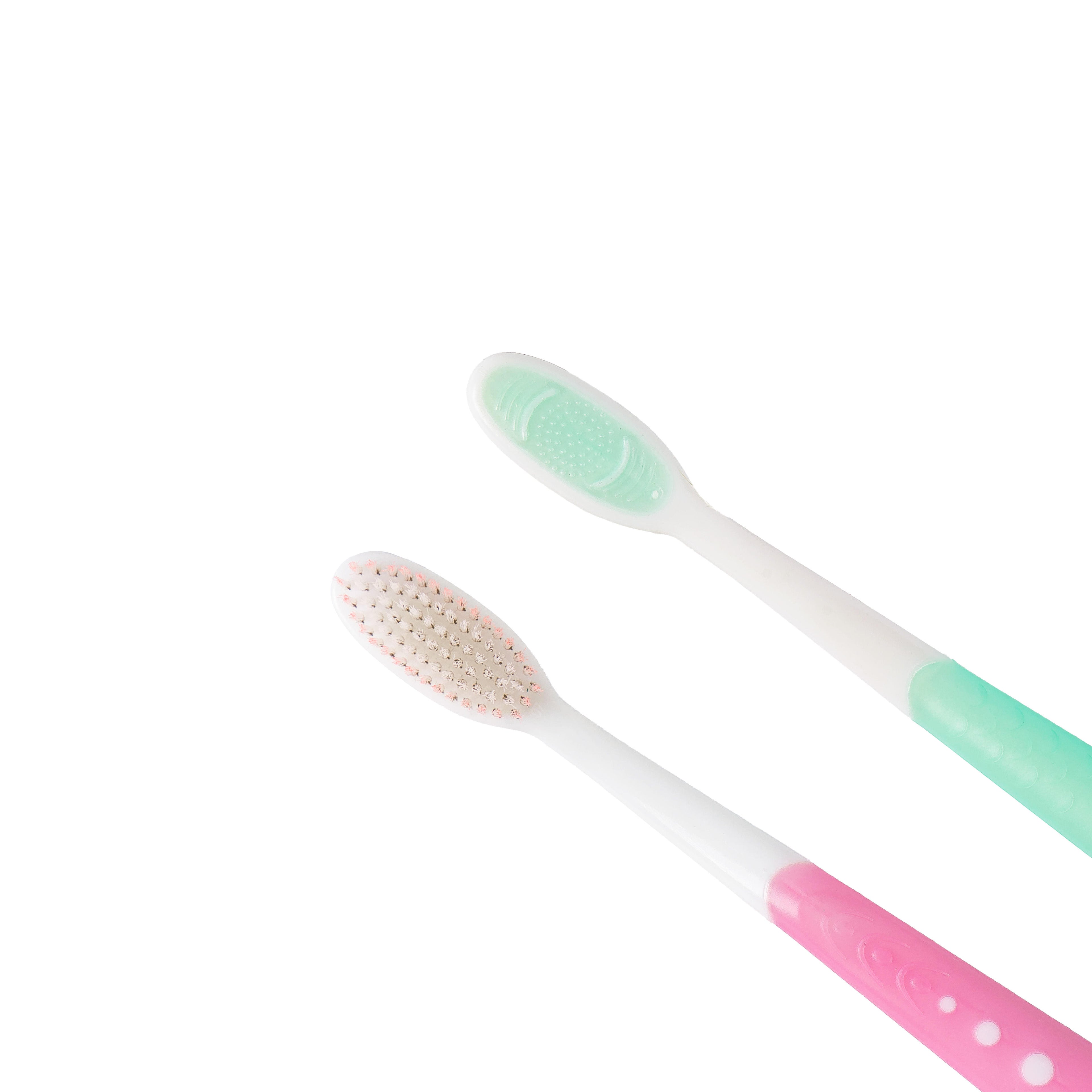 Wholesale OEM Soft Bristle Custom Size Toothbrushes Plastic Family Toothbrush
