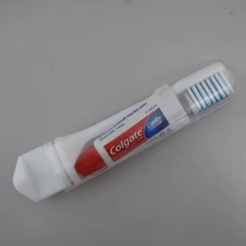 Luxury and Disposable Travel Toothbrush With Toothpaste Inside