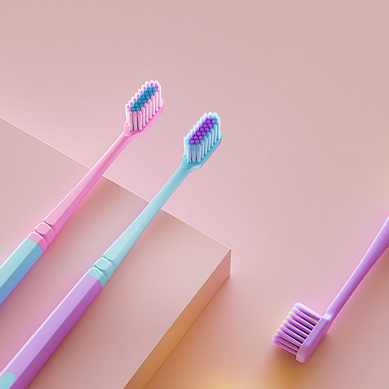 Premium Adult Slim Toothbrush with Soft Bristles