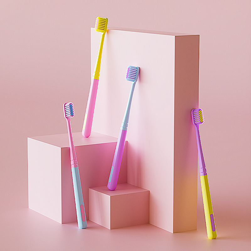 Premium Adult Slim Toothbrush with Soft Bristles